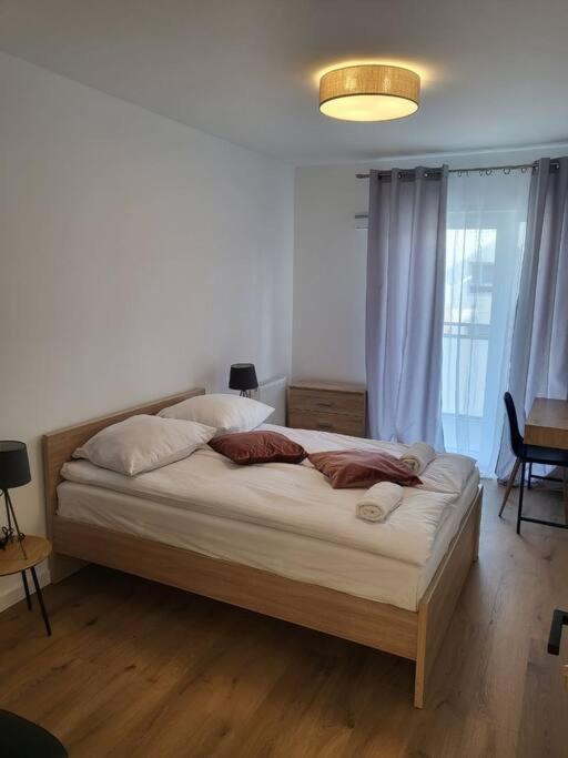 Ferienwohnung Duzy Apartament W Centrum - 3 Pokoje - Garaz Breslau Exterior foto